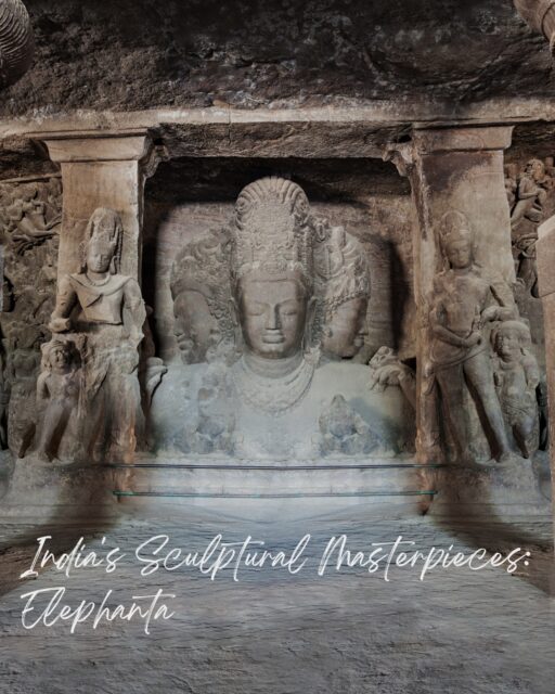 On an island in Mumbai Harbour, Elephanta's rock-cut cave temples hold some of India's most powerful Hindu sculpture – particularly the monumental Trimurti, a three-faced Shiva carved from living rock that represents 6th-7th century art at its most sublime and spiritually charged.

The main cave, carved into basalt hillside, is supported by massive pillars creating a cathedral-like space. Unlike many Indian temples packed with sculpture, Elephanta uses restraint – large wall panels depict Shiva in various aspects, each commanding attention through scale and artistic mastery rather than quantity.

The Trimurti (three-faced Shiva) dominates – nearly 6 metres tall, showing Shiva as creator, preserver, and destroyer in a single three-headed form. The central face radiates serene contemplation. The right face shows masculine energy. The left depicts feminine grace. Together they capture divine complexity in stone with artistic confidence that feels timeless.

Other panels show Shiva as Nataraja (cosmic dancer), Ardhanarishvara (half-male, half-female form uniting Shiva and Parvati), and in scenes from mythology. Each demonstrates understanding of human anatomy, divine symbolism, and sculptural composition that few periods achieved.

The caves' damaged state – Portuguese soldiers apparently used sculptures for target practice – somehow adds poignancy. Despite vandalism, the spiritual power remains intact.

Reaching Elephanta requires a ferry ride from Mumbai's Gateway of India, the journey itself preparing you for transition from chaotic metropolis to sacred island. The caves represent Maharashtra's rock-cut heritage – part of the tradition that created Ajanta and Ellora, showing Hindu sculpture achieving monumentality and spiritual depth simultaneously.

#EnrichingJourneys 
#TravelWithEJ 
#ElephantaCaves #Mumbai #Maharashtra #RockCutTemples  #IndianSculpture #SculpturalMasterpieces #CaveTemples #UNESCO #UNESCOWorldHeritage #India #IndiaTravel #TravelIndia #ExploreIndia #IncredibleIndia #IndianHeritage #AncientArchitecture #IndianArt  #IndiaExperts #SlowTravel #AuthenticTravel #VisitIndia